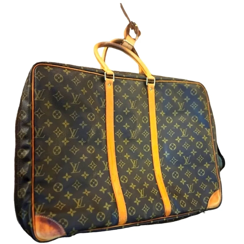 Louis Vuitton Sirius 45 Vintage Large Luggage Piece with Luggage tag, lock & key